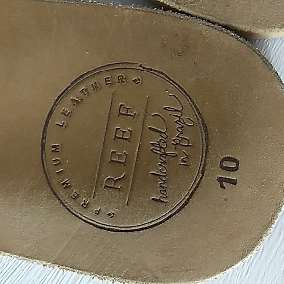 Reef premium leather sandals 10 handcrafted in Brazil - Picture 6 of 7